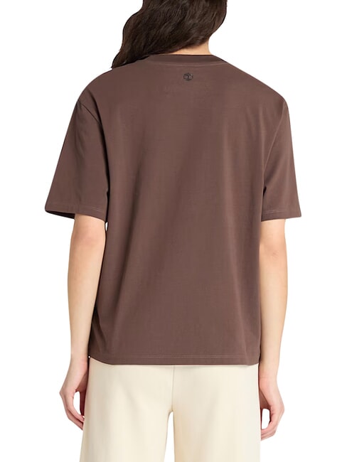 LUSH COMFORT T-Shirt in cotone chocolate - T-shirt e Top Donna