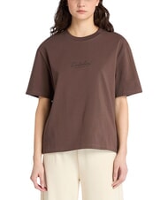 TIMBERLAND LUSH COMFORT T-Shirt in cotone chocolate - T-shirt e Top Donna - 4