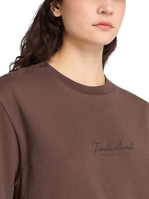 LUSH COMFORT T-Shirt in cotone chocolate - T-shirt e Top Donna