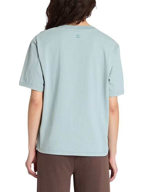 LUSH COMFORT T-Shirt in cotone silver blue - T-shirt e Top Donna