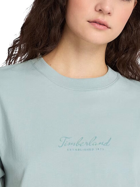 LUSH COMFORT T-Shirt in cotone silver blue - T-shirt e Top Donna
