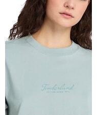 TIMBERLAND LUSH COMFORT T-Shirt in cotone silver blue - T-shirt e Top Donna - 5