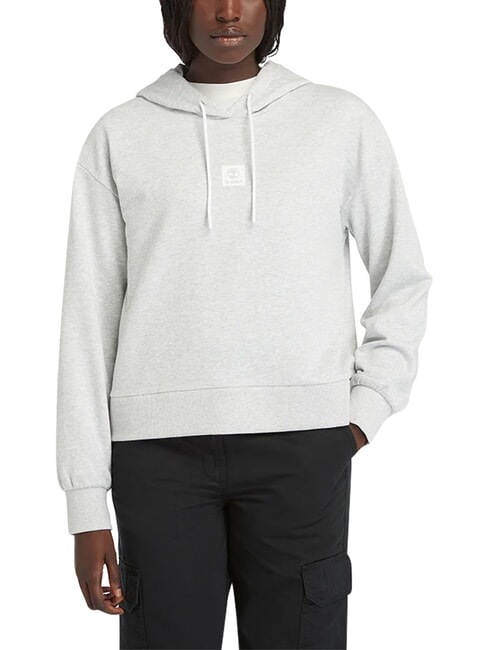 STACK LOGO Felpa con cappuccio light grey melange - Felpe Donna