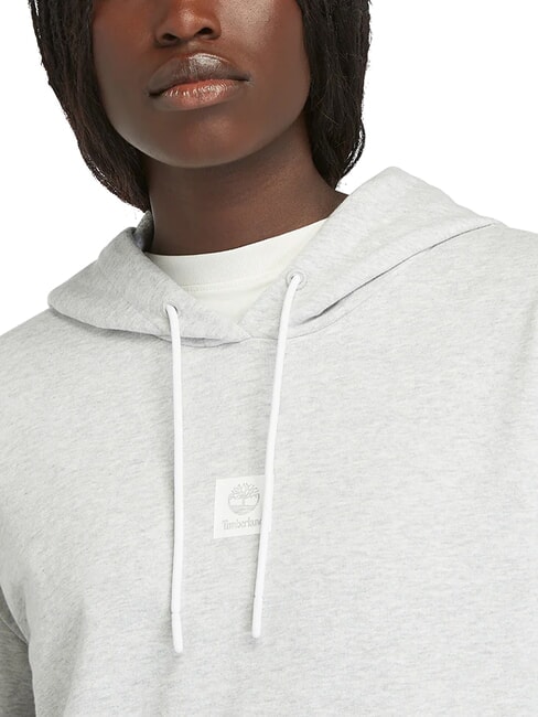 STACK LOGO Felpa con cappuccio light grey melange - Felpe Donna
