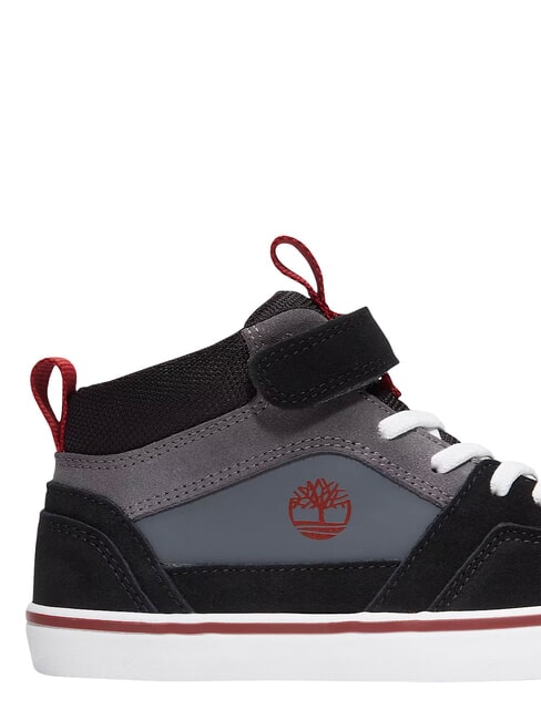 STONE JUMP MID Sneakers misto pelle dark grey suede - Scarpe Bambino