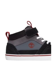 TIMBERLAND STONE JUMP MID Sneakers misto pelle dark grey suede - Scarpe Bambino - 9