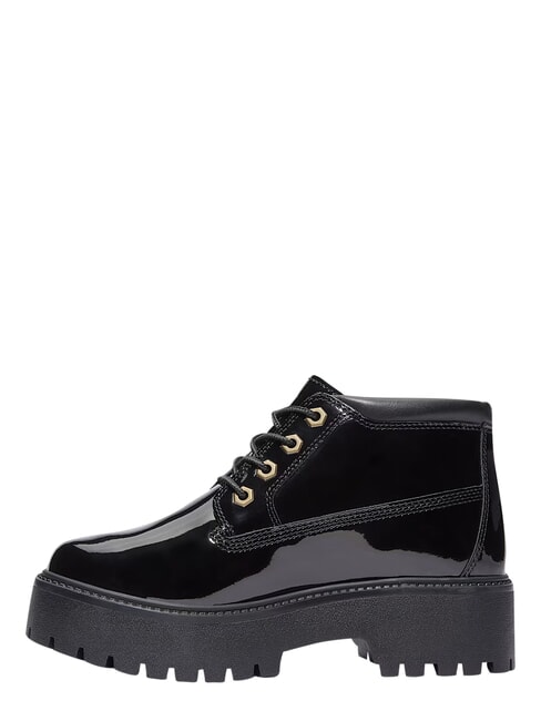 STONE STREET Stivaletto waterproof, in pelle black patent leather - Scarpe Donna