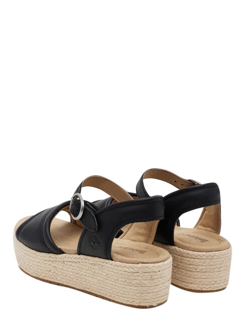 SANTORINI SUN Sandali in pelle black full grain - Scarpe Donna