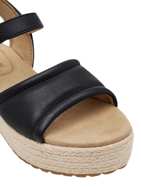 SANTORINI SUN Sandali in pelle black full grain - Scarpe Donna