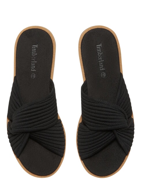 CALISTA BAY Sandali misto pelle black knit - Scarpe Donna