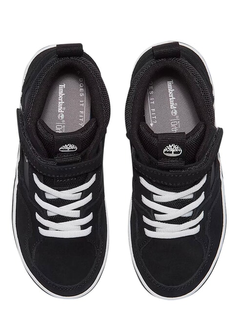 STONE JUMP MID Sneakers misto pelle black suede - Scarpe Bambino