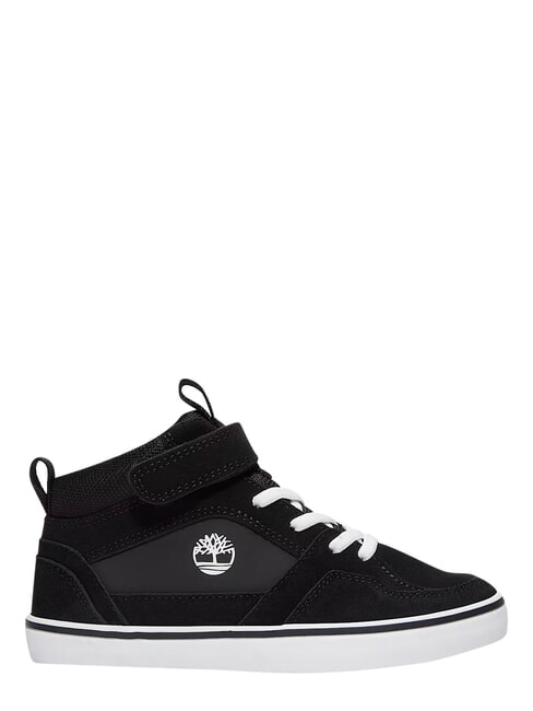 STONE JUMP MID Sneakers misto pelle black suede - Scarpe Bambino