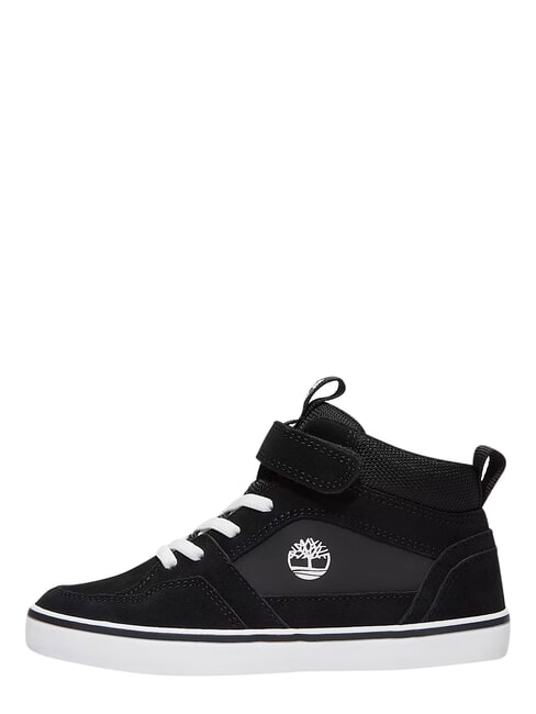 STONE JUMP MID Sneakers misto pelle black suede - Scarpe Bambino