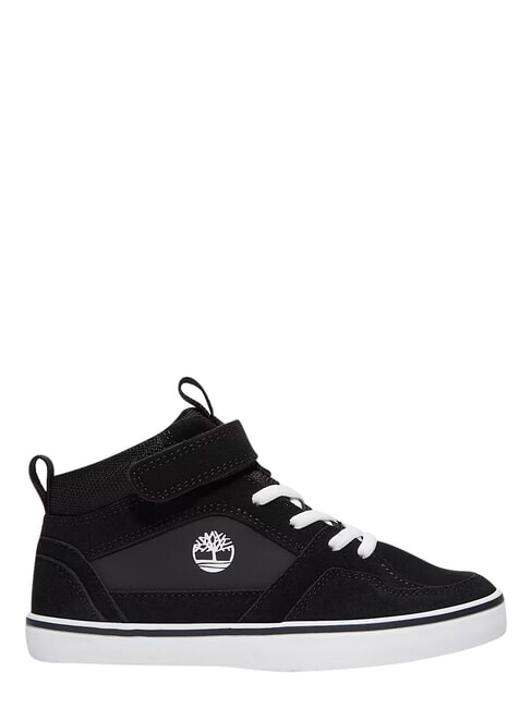 STONE JUMP MID Sneakers misto pelle black suede - Scarpe Bambino