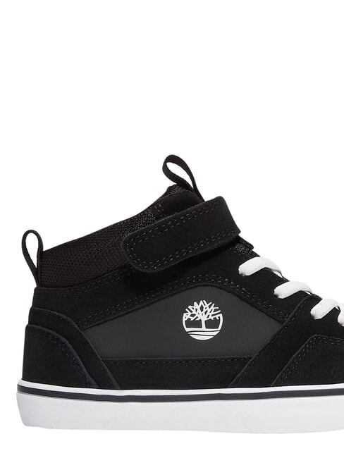 STONE JUMP MID Sneakers misto pelle black suede - Scarpe Bambino