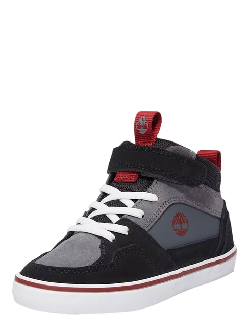 STONE JUMP MID Sneakers misto pelle dark grey suede - Scarpe Bambino