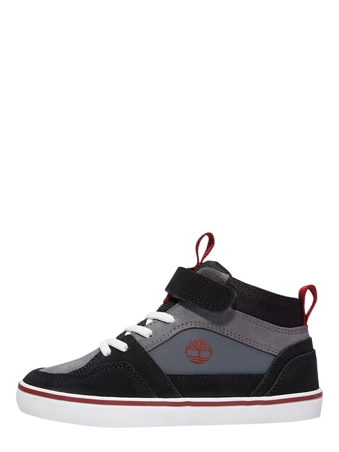 STONE JUMP MID Sneakers misto pelle dark grey suede - Scarpe Bambino