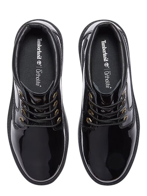 STONE STREET Stivaletto waterproof, in pelle black patent leather - Scarpe Donna