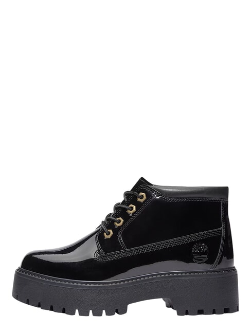 STONE STREET Stivaletto waterproof, in pelle black patent leather - Scarpe Donna