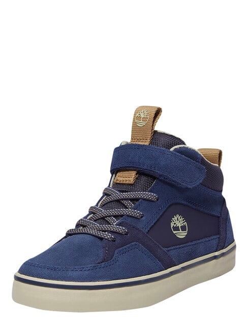 STONE JUMP MID Sneakers misto pelle dark blue - Scarpe Bambino