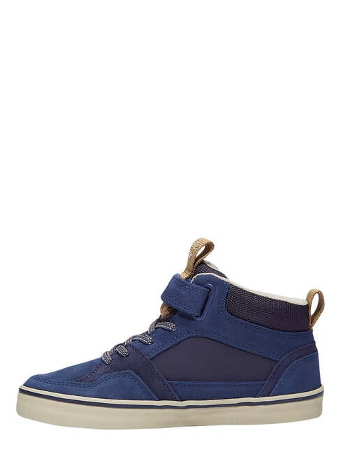 STONE JUMP MID Sneakers misto pelle dark blue - Scarpe Bambino