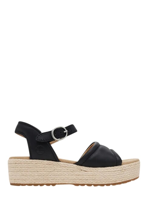 SANTORINI SUN Sandali in pelle black full grain - Scarpe Donna