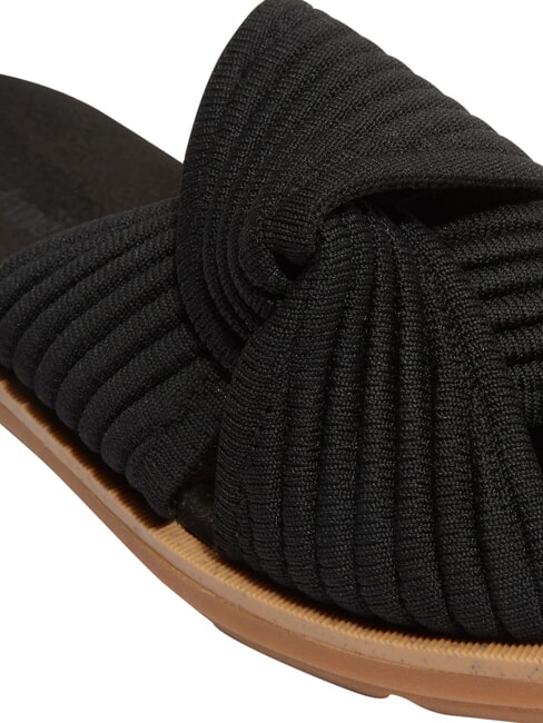 CALISTA BAY Sandali misto pelle black knit - Scarpe Donna