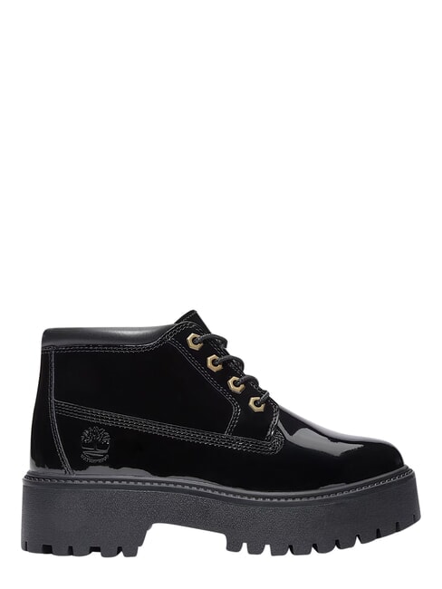 STONE STREET Stivaletto waterproof, in pelle black patent leather - Scarpe Donna