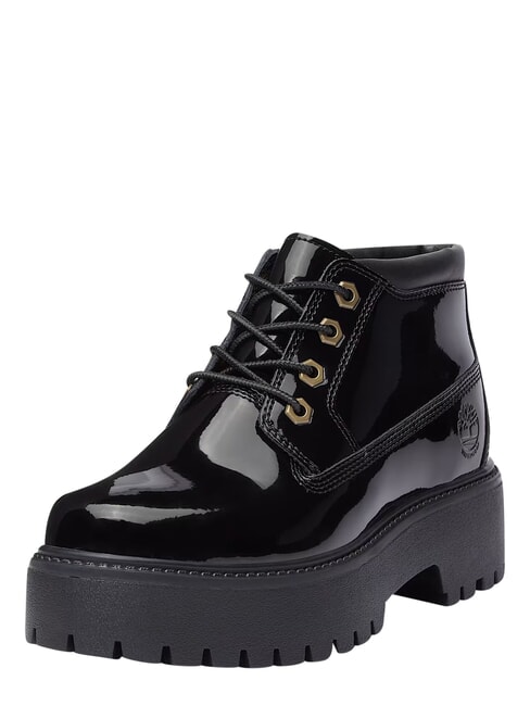 STONE STREET Stivaletto waterproof, in pelle black patent leather - Scarpe Donna