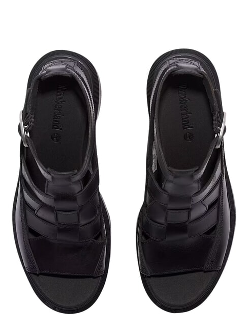 ALLINGTON Sandalo fisherman alto black full grain - Scarpe Donna