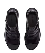 TIMBERLAND ALLINGTON Sandalo fisherman alto black full grain - Scarpe Donna - 5