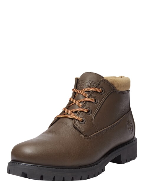 PREMIUM MID  Stivaletti impermeabili in pelle dark brown fg w olv - Scarpe Uomo