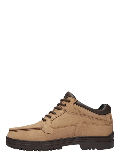 HERITAGE Stivaletto basso in pelle md beige nubuck w dk brn - Scarpe Uomo