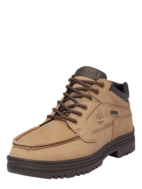 HERITAGE Stivaletto basso in pelle md beige nubuck w dk brn - Scarpe Uomo