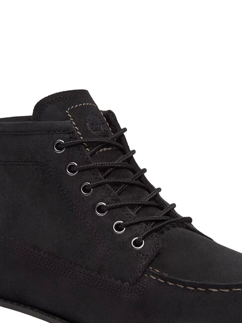 BRITTON MILLS Scarponcini in pelle  black suede - Scarpe Uomo