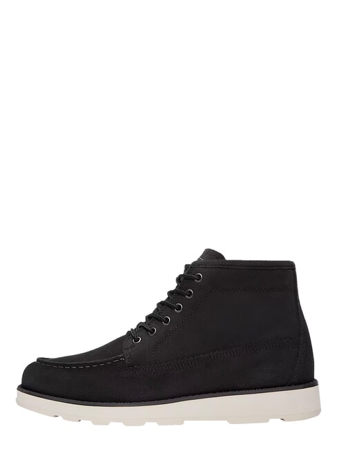BRITTON MILLS Scarponcini in pelle  black suede - Scarpe Uomo