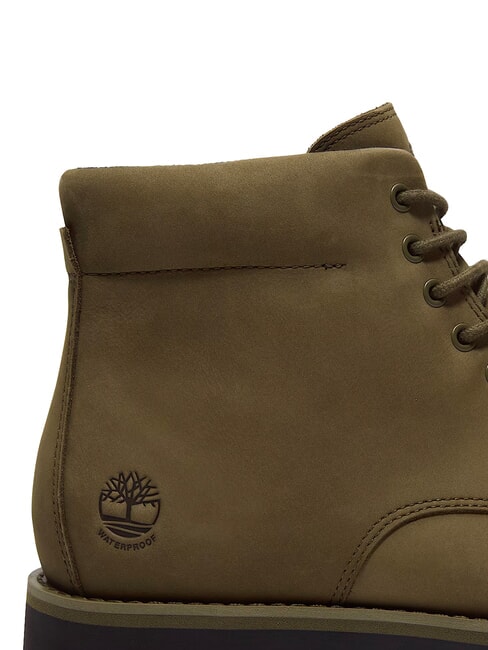 ALDEN BROOK Stivaletto waterproof, in pelle dark olive nubuck - Scarpe Uomo