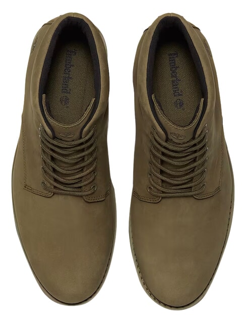 ALDEN BROOK Stivaletto waterproof, in pelle dark olive nubuck - Scarpe Uomo