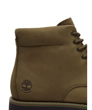 TIMBERLAND ALDEN BROOK Stivaletto waterproof, in pelle dark olive nubuck - Scarpe Uomo - 9