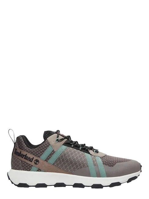 WINSOR TRAIL Sneakers misto pelle taupe mesh - Scarpe Uomo