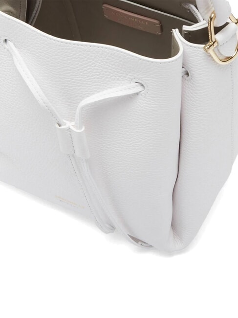 CAMPIONARIO - ECLYPS Borsa secchiello in pelle martellata brillant white - Borse Donna