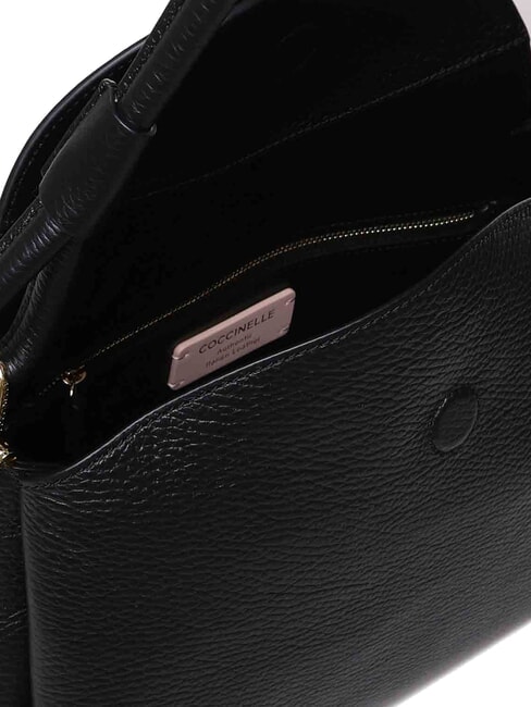 CAMPIONARIO - ECLYPS Borsa a spalla pelle martellata Nero - Borse Donna