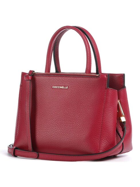 CAMPIONARIO - ARLETTIS Borsa mini in pelle con tracolla sangria - Borse Donna