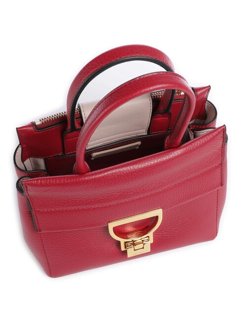 CAMPIONARIO - ARLETTIS Borsa mini in pelle con tracolla sangria - Borse Donna