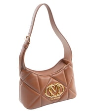LOVE MOSCHINO EMBOSSED Borsa a spalla marrone - Borse Donna - 2