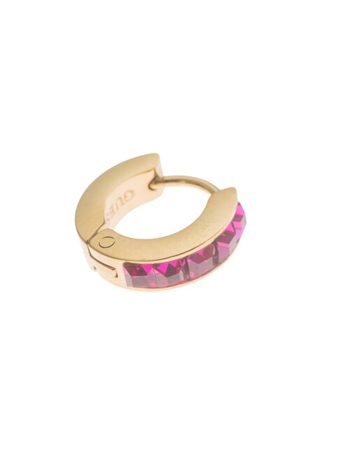HUGGIE ME Orecchini yellow gold/fuchsia - Orecchini