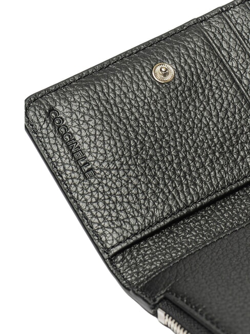 CAMPIONARIO - METALLIC PEPITA Portafoglio in pelle Nero - Portafogli Donna