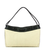 COCCINELLE CAMPIONARIO - ISABELA CANVAS Borsa hobo in tela e pelle natural/noir - Borse Donna - 3