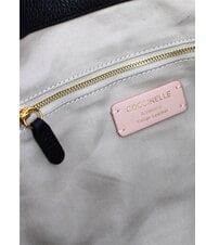 COCCINELLE CAMPIONARIO - ISABELA CANVAS Borsa hobo in tela e pelle natural/noir - Borse Donna - 4