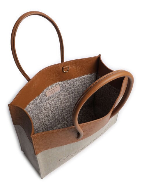 CAMPIONARIO - MYRTHA CANVAS Borsa a spalla natural/cuir - Borse Donna